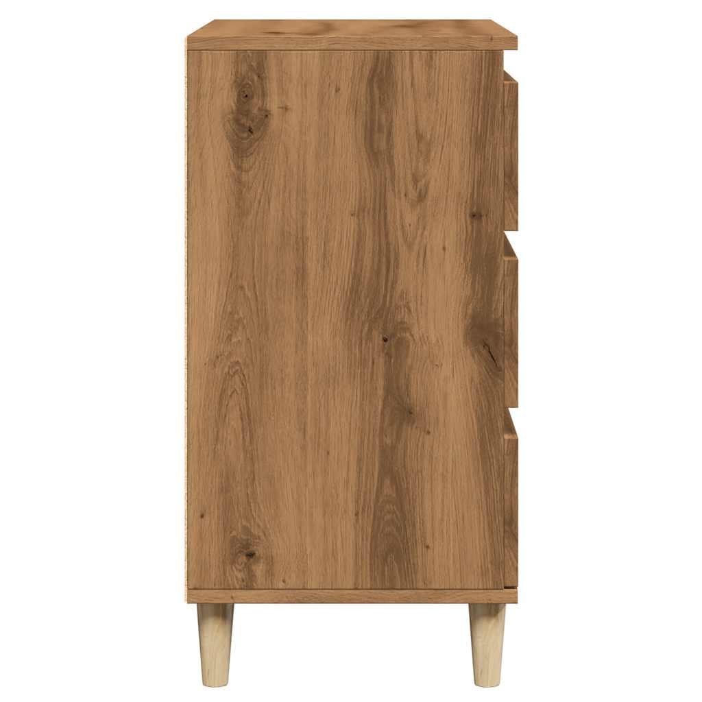 Credenza Rovere Artigianale 60x35x70 cm in Legno Multistrato - homemem39
