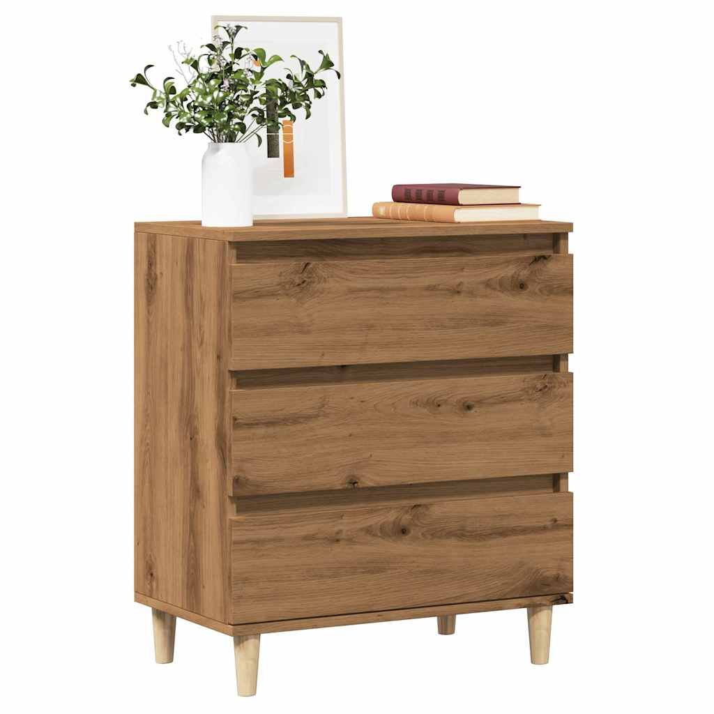 Credenza Rovere Artigianale 60x35x70 cm in Legno Multistrato - homemem39