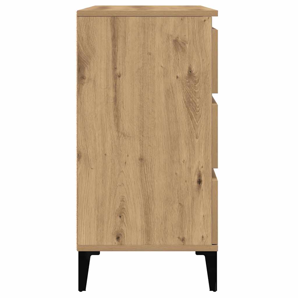 Credenza Rovere Artigianale 60x35x70 cm in Legno Multistrato - homemem39