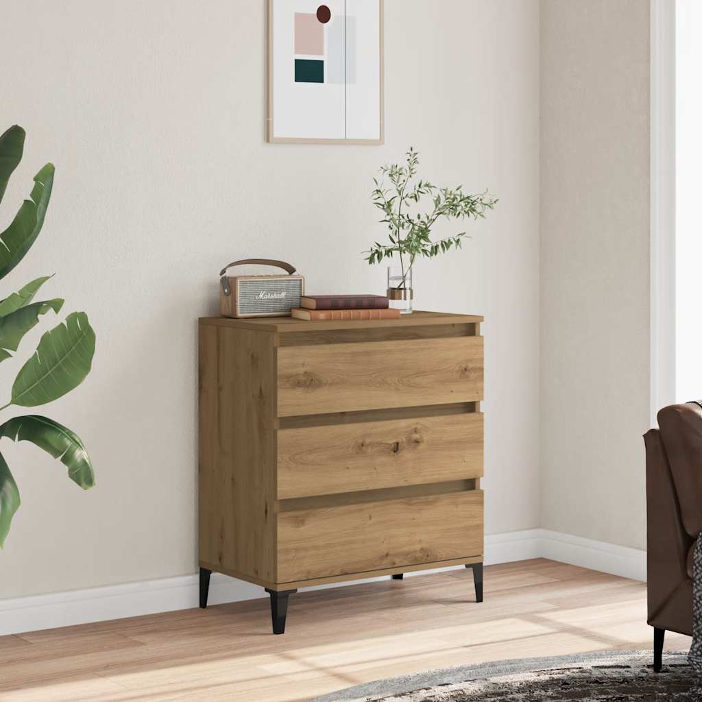 Credenza Rovere Artigianale 60x35x70 cm in Legno Multistrato - homemem39