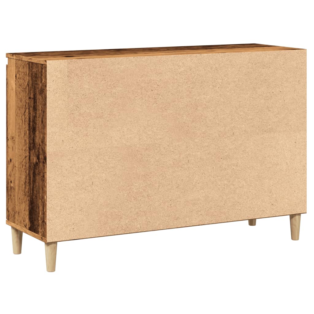 Credenza Legno Antico 102x35x70 cm in Legno Multistrato - homemem39