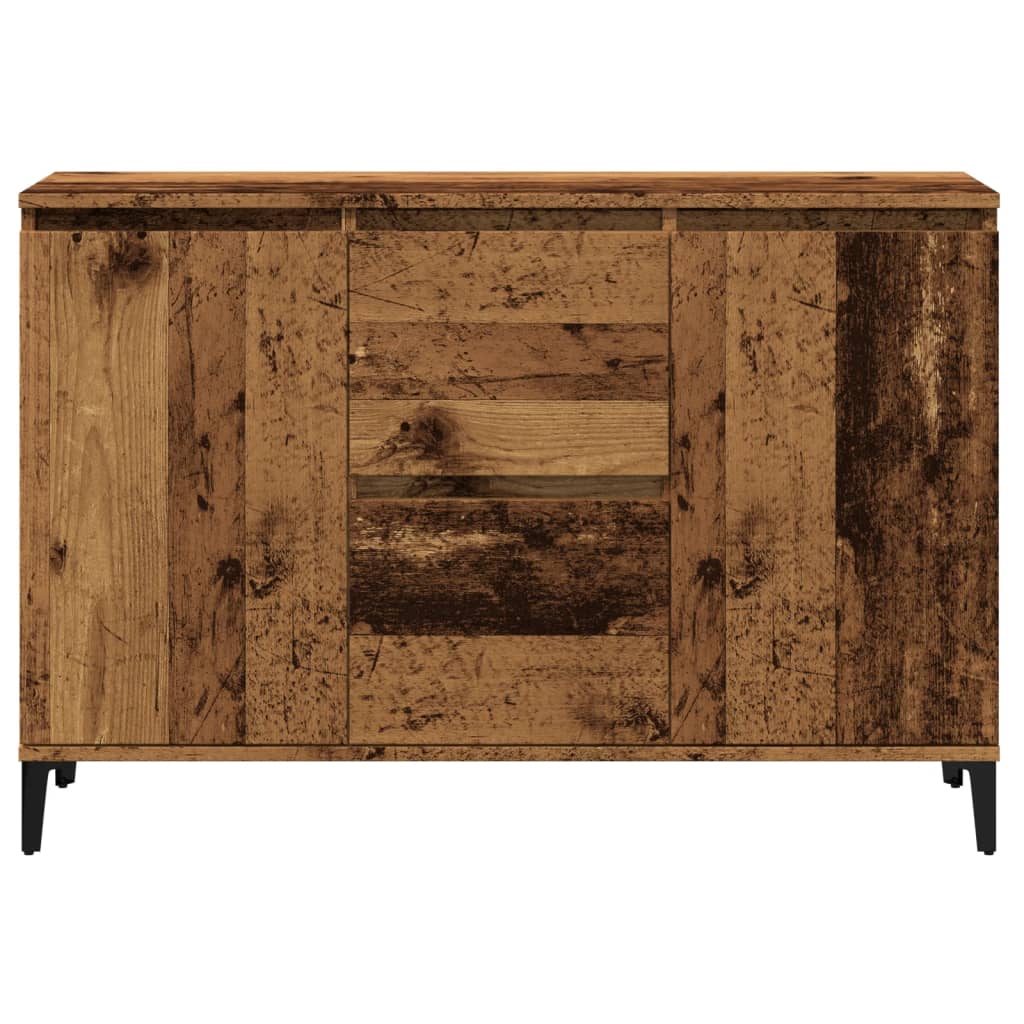 Credenza Legno Antico 102x35x70 cm in Legno Multistrato - homemem39