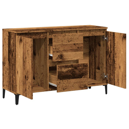 Credenza Legno Antico 102x35x70 cm in Legno Multistrato - homemem39