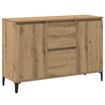 Credenza Rovere Artigianale 102x35x70 cm in Legno Multistrato - homemem39