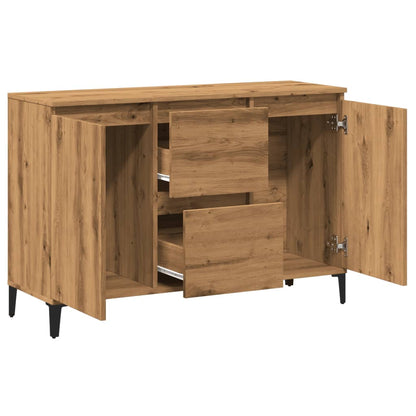 Credenza Rovere Artigianale 102x35x70 cm in Legno Multistrato - homemem39