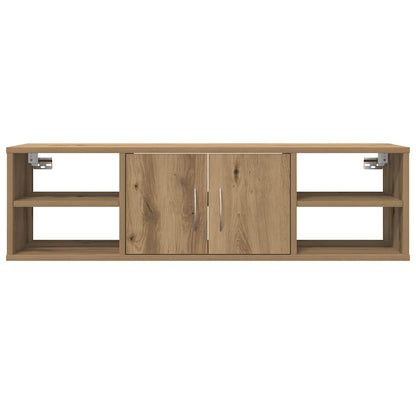 Armadietto a Muro Rovere Artigianale 101x30x29 cm in Truciolato