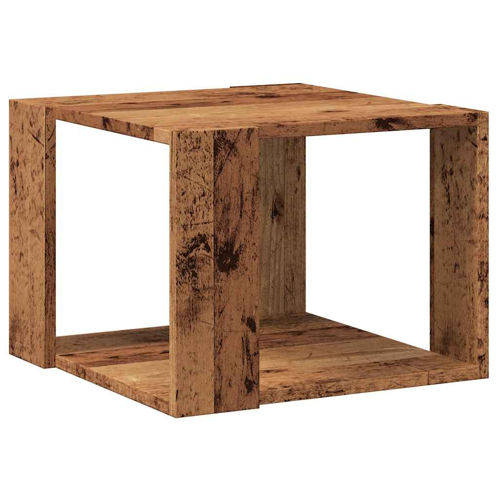 Tavolino da Salotto Legno Vecchio 40x40x30 cm Legno Multistrato | homemem39