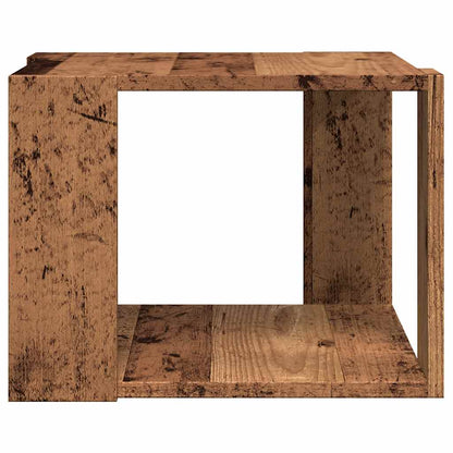 Tavolino da Salotto Legno Vecchio 40x40x30 cm Legno Multistrato | homemem39