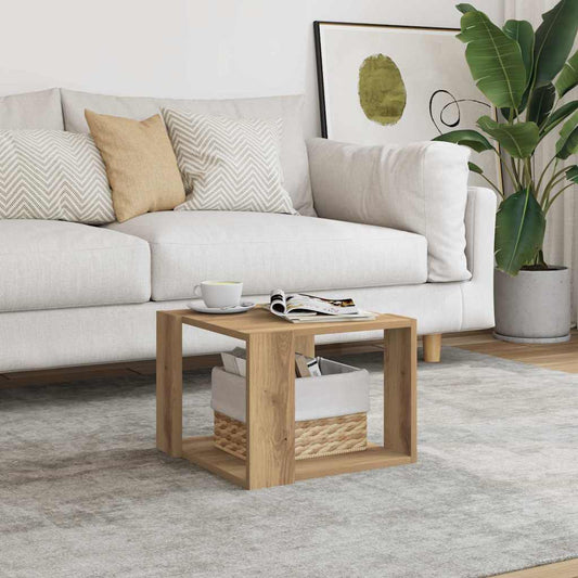 Tavolino Salotto Rovere Artigianale 40x40x30 cm in Truciolato | homemem39