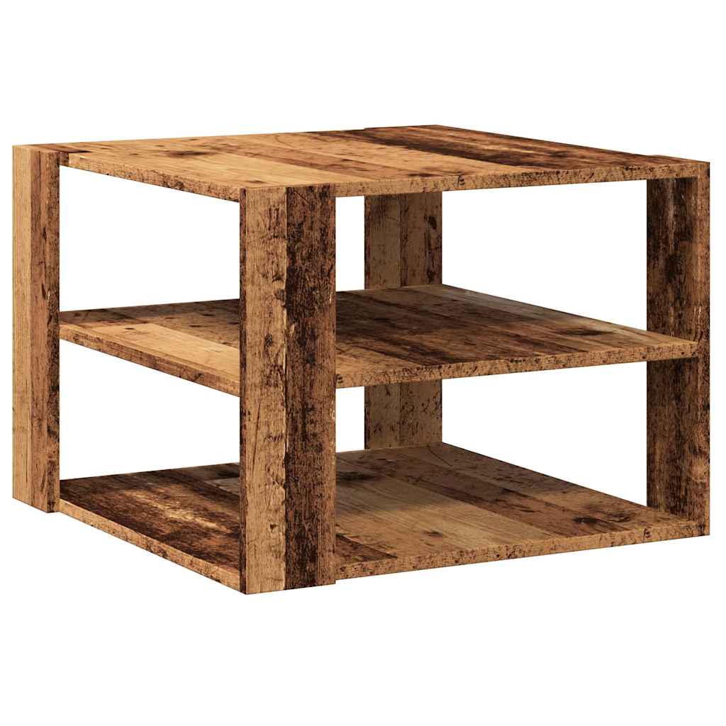 Tavolino da Salotto Legno Vecchio 58x58x40 cm Legno Multistrato | homemem39