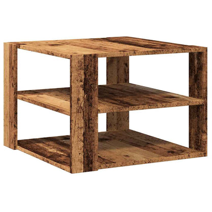Tavolino da Salotto Legno Vecchio 58x58x40 cm Legno Multistrato | homemem39