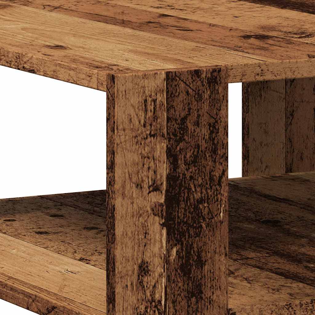 Tavolino da Salotto Legno Vecchio 58x58x40 cm Legno Multistrato | homemem39