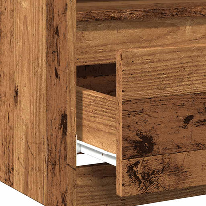 Comodino Legno Antico 40x40x50 cm in Legno Multistrato - homemem39