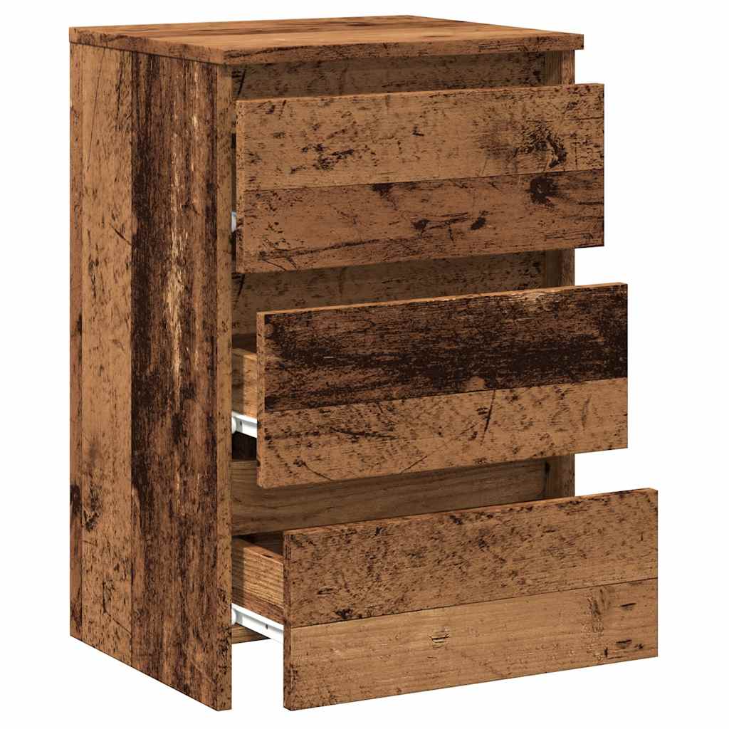 Comodino Legno Antico 40x35x62,5 cm in Legno Multistrato - homemem39