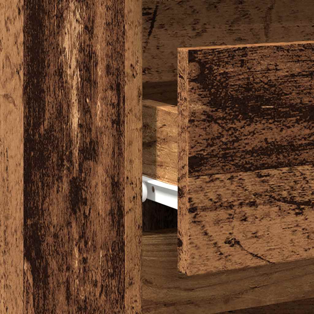 Comodino Legno Antico 40x35x62,5 cm in Legno Multistrato - homemem39