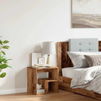 Comodino Legno Vecchio 40x30x40 cm in Truciolato - homemem39