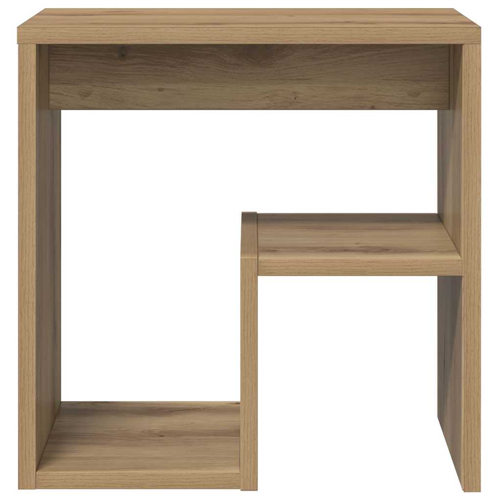 Comodini 2pz Rovere Artigianale 40x30x40 cm in Truciolato