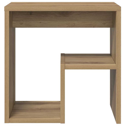Comodini 2pz Rovere Artigianale 40x30x40 cm in Truciolato