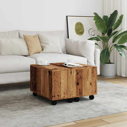Tavolino da Salotto Legno Antico 60x60x38 cm Legno Multistrato | homemem39