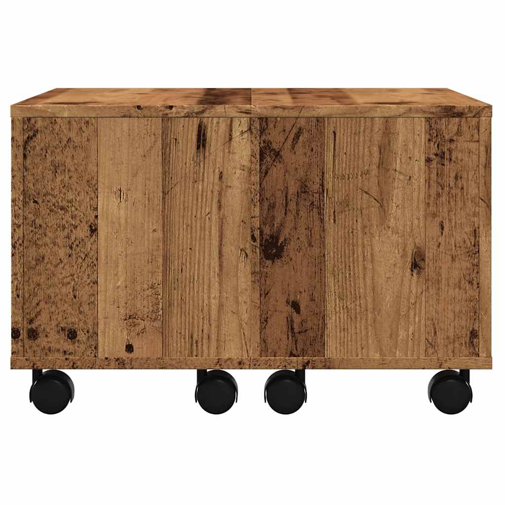 Tavolino da Salotto Legno Antico 60x60x38 cm Legno Multistrato | homemem39