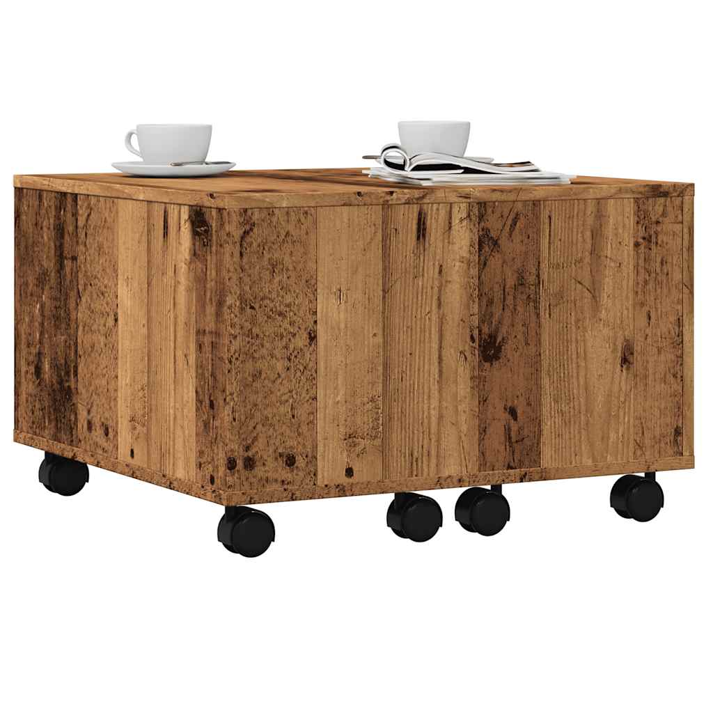 Tavolino da Salotto Legno Antico 60x60x38 cm Legno Multistrato | homemem39