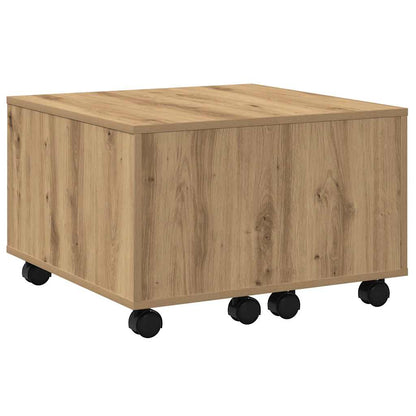 Tavolino Salotto Rovere Artigianale 60x60x38 cm in Truciolato