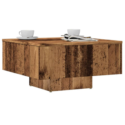 Tavolino Salotto Legno Antico 60x60x31,5 cm Legno Multistrato | homemem39