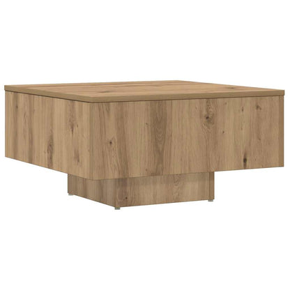 Tavolino da Salotto Rovere Artigianale 60x60x31,5 cm Truciolato | homemem39