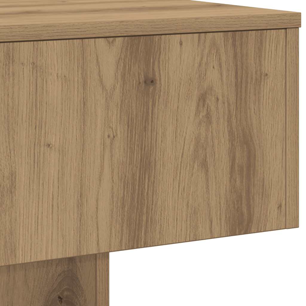 Tavolino da Salotto Rovere Artigianale 60x60x31,5 cm Truciolato | homemem39