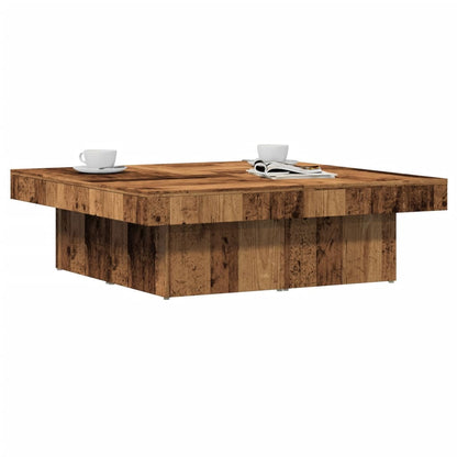 Tavolino da Salotto Legno Antico 90x90x28 cm in Truciolato | homemem39