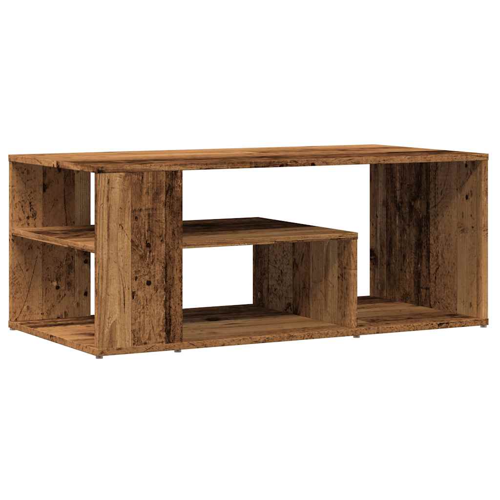 Tavolino Salotto Legno Vecchio 100x50x40 cm Legno Multistrato