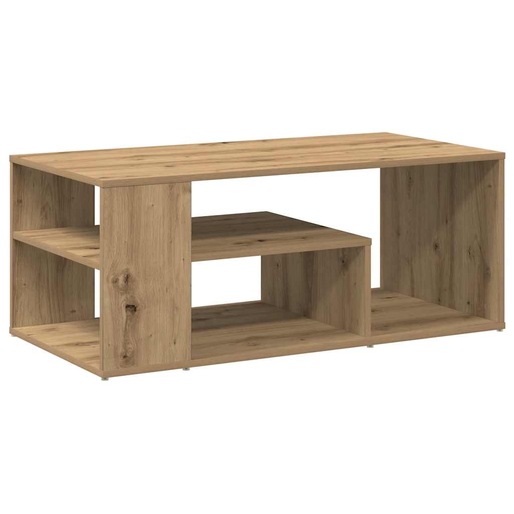 Tavolino Salotto Rovere Artigianale 100x50x40 cm in Truciolato | homemem39