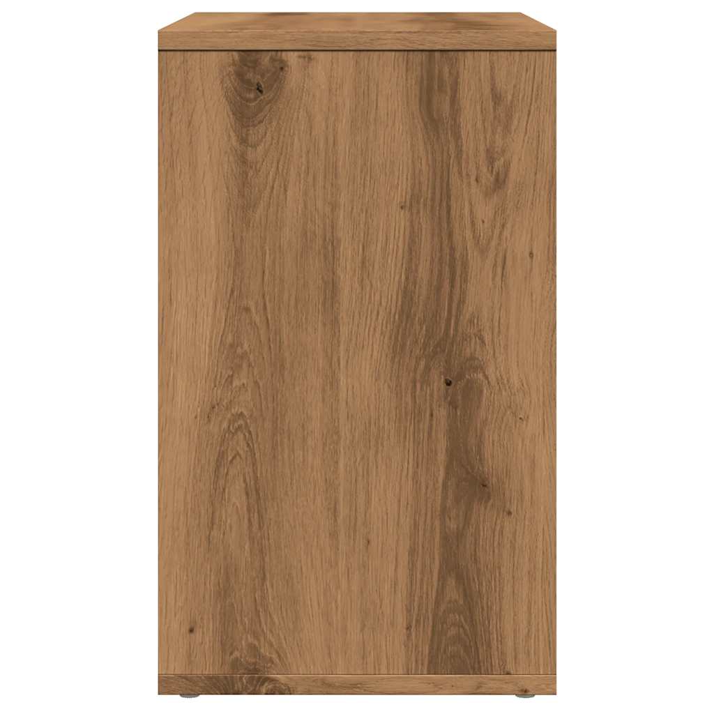 Tavolino Rovere Artigianale 50x30x50 cm Legno Multistrato