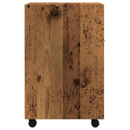 Armadio con Ruote Legno Vecchio 33x38x60 cm Legno Multistrato | homemem39