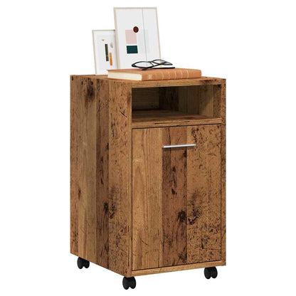 Armadio con Ruote Legno Vecchio 33x38x60 cm Legno Multistrato | homemem39
