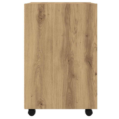 Armadio con Ruote Rovere Artigianale 33x38x60 cm in Truciolato | homemem39