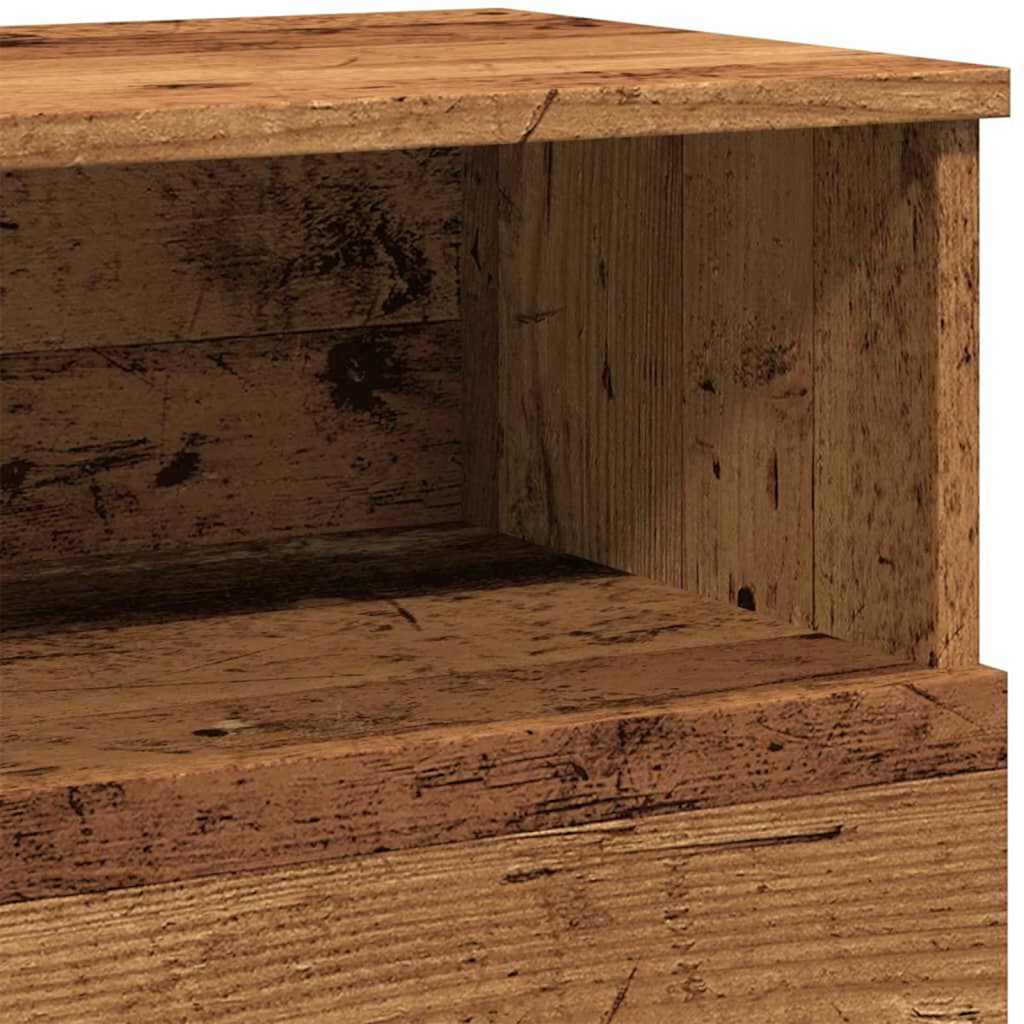Comodini Legno Antico 2 pz 50x32x60 cm in Legno Multistrato - homemem39