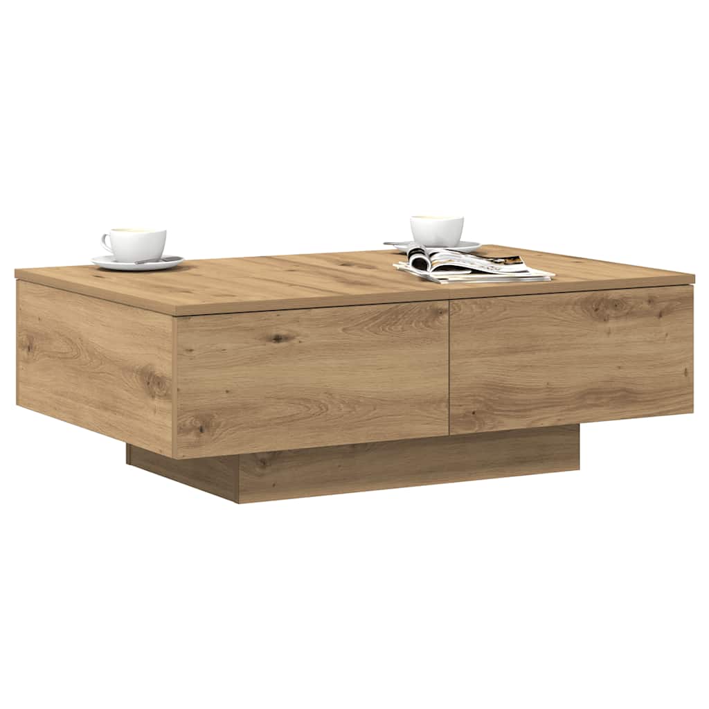 Tavolino da Salotto Rovere Artigianale 90x60x31 cm Truciolato | homemem39