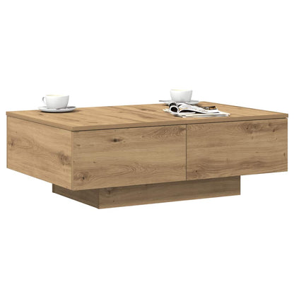Tavolino da Salotto Rovere Artigianale 90x60x31 cm Truciolato