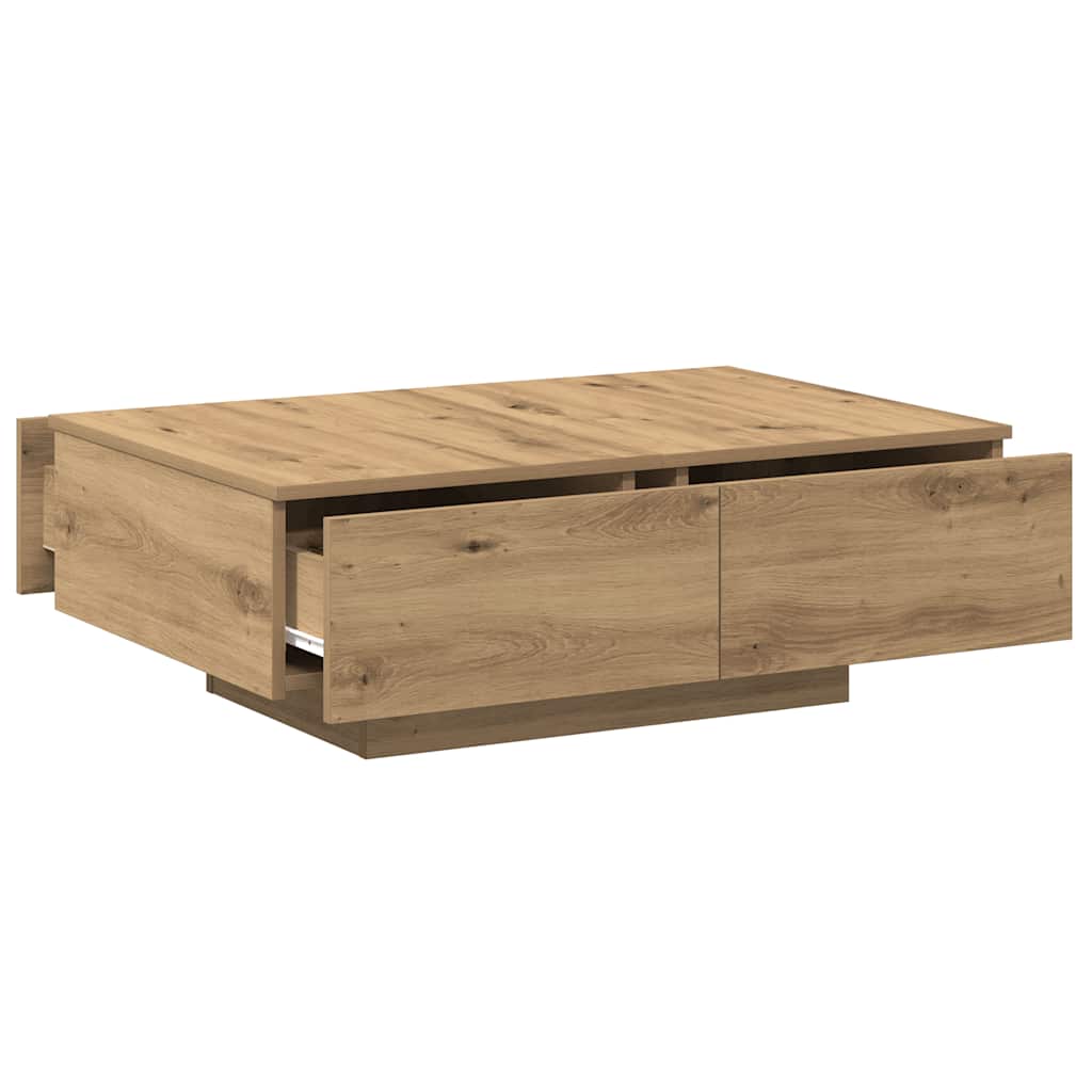 Tavolino da Salotto Rovere Artigianale 90x60x31 cm Truciolato | homemem39