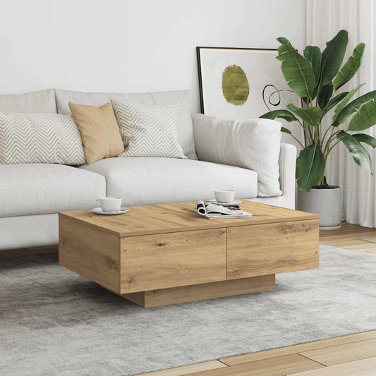 Tavolino da Salotto Rovere Artigianale 90x60x31 cm Truciolato | homemem39