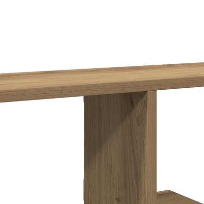 Scaffale TV Parete Rovere Artigianale 125x18x23 cm Truciolato | homemem39