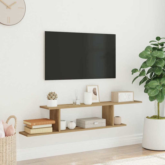 Scaffale TV Parete 125x18x23 cm