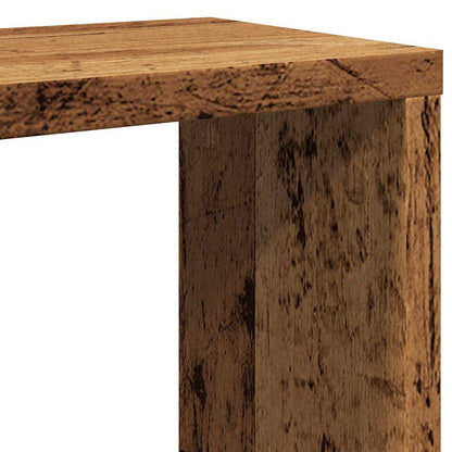 Mensole Parete a Cubo 2 pz Legno Vecchio 30x15x30 cm Truciolato | homemem39
