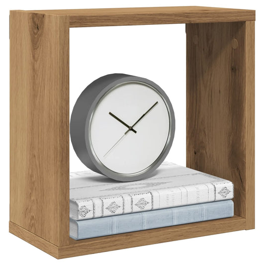 Mensole Parete a Cubo 4 pz Artigianale 30x15x30 cm Truciolato | homemem39