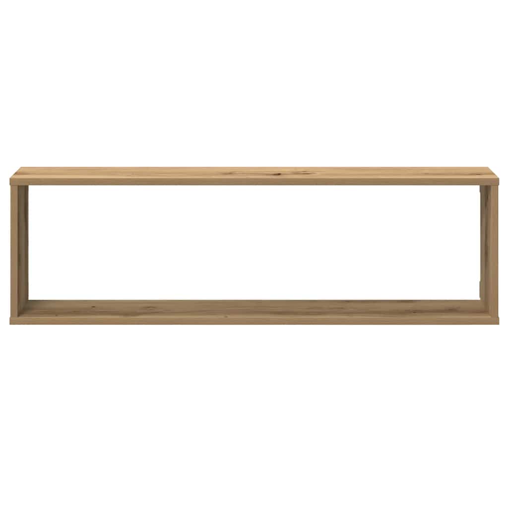 Mensole Parete a Cubo 2 pz Artigianale 100x15x30 cm Truciolato | homemem39