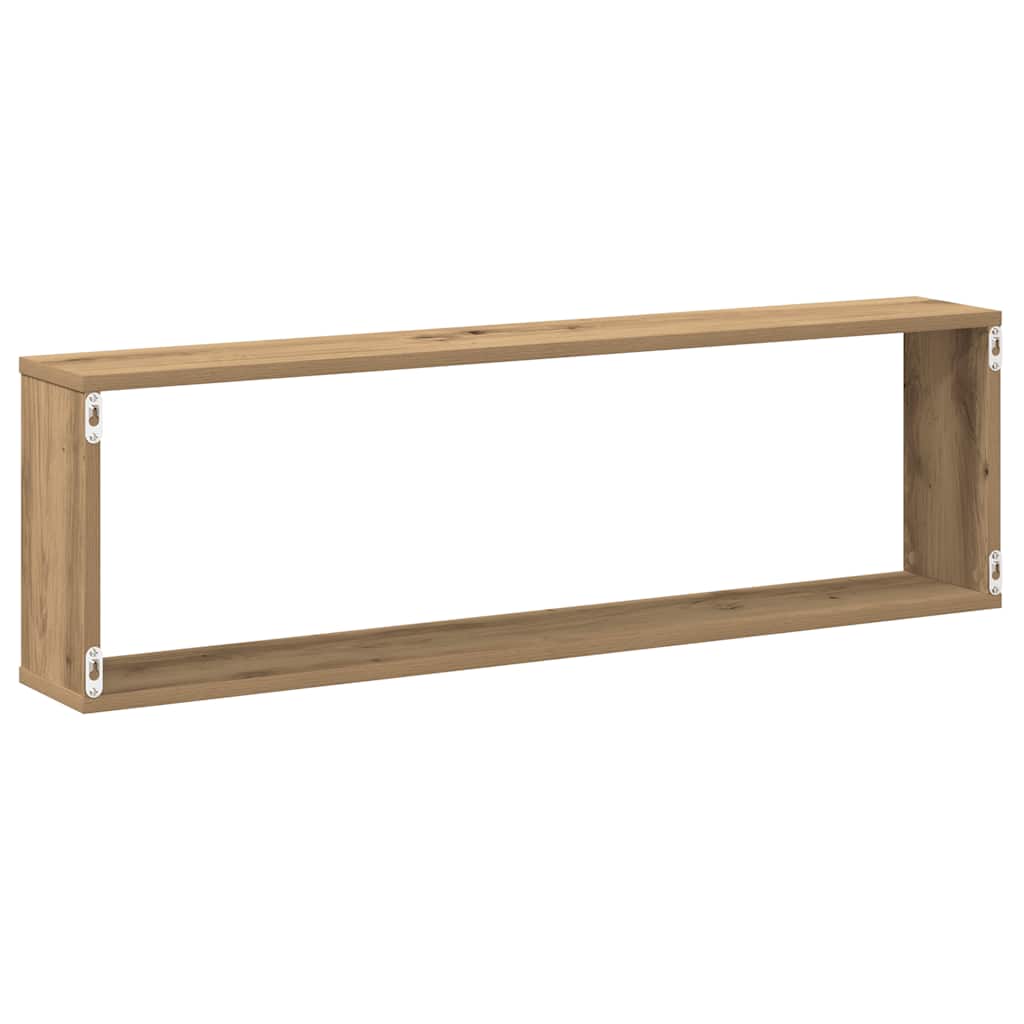 Mensole Parete a Cubo 2 pz Artigianale 100x15x30 cm Truciolato | homemem39