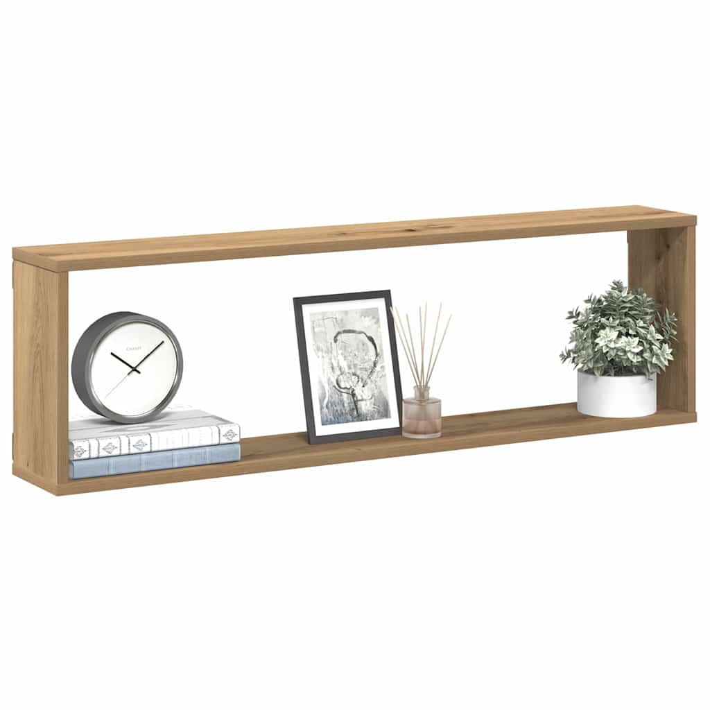 Mensole Parete a Cubo 2 pz Artigianale 100x15x30 cm Truciolato | homemem39