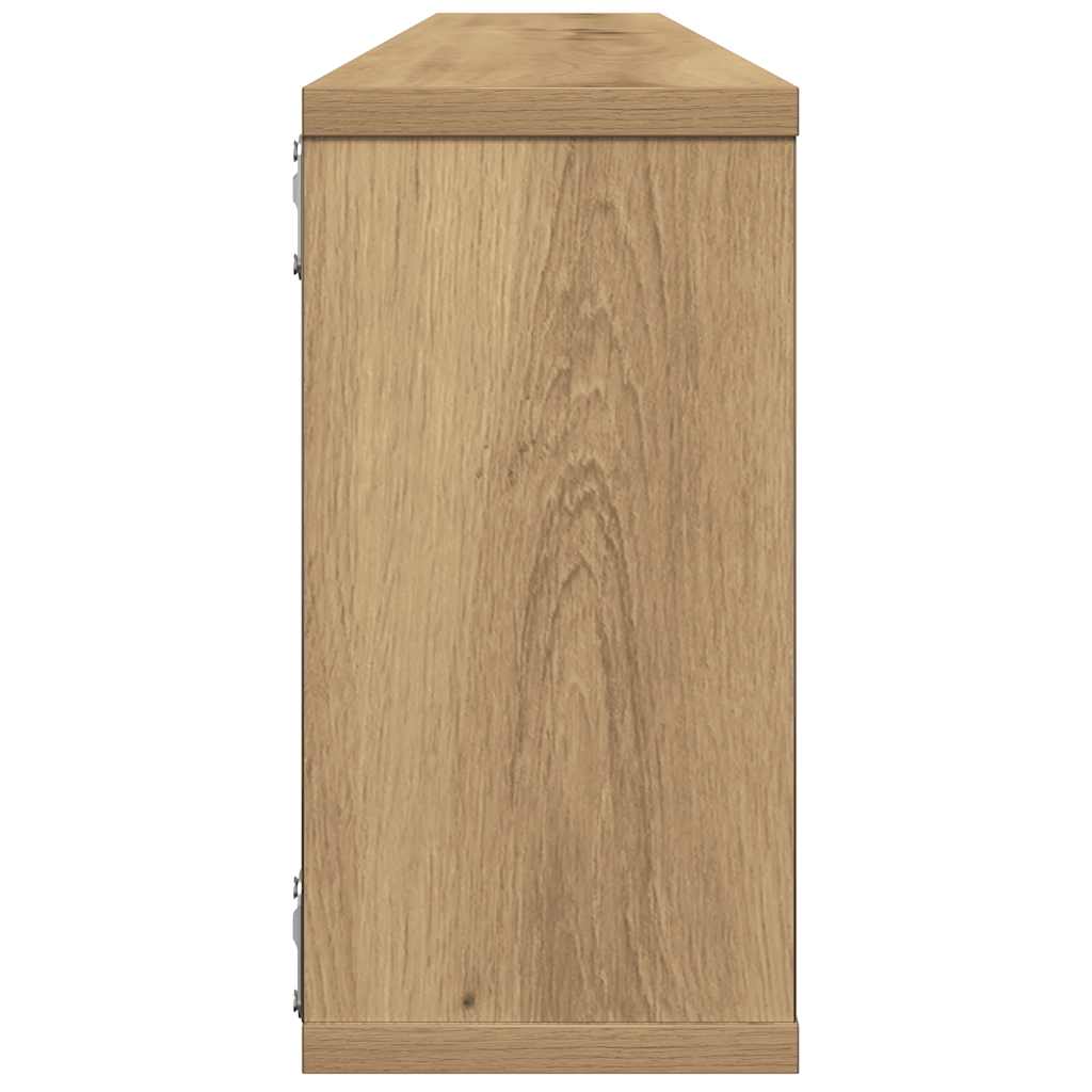 Mensole Parete a Cubo 4 pz Artigianale 100x15x30 cm Truciolato | homemem39