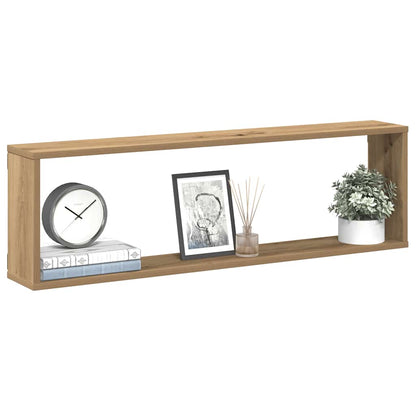 Mensole Parete a Cubo 4 pz Artigianale 100x15x30 cm Truciolato | homemem39